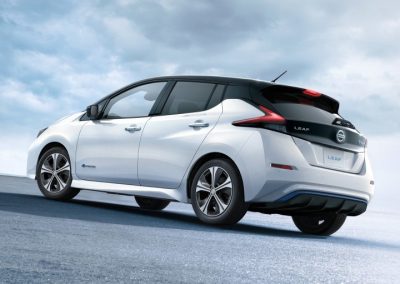 Nissan Leaf leaserijders achterkant