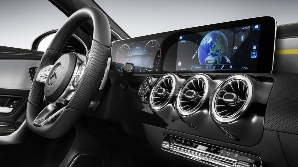 Nieuw revolutionair dashboard voor de 2018 Mercedes Benz A-klasse